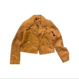 Brown suede jacket